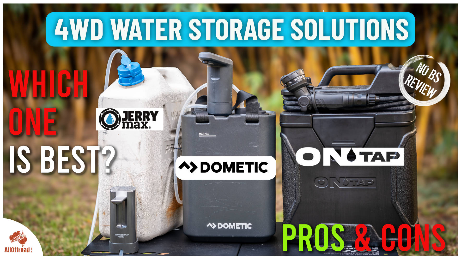 Water Storage — Dometic GO, JerryMax, On Tap